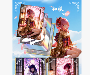 45 boîtes <span class=keywords><strong>de</strong></span> cartes <span class=keywords><strong>de</strong></span> collection A5 en acrylique Yunwukashe Meika Cloud Dress Song Sexy Girl Goddess Story Waifu Cards - Product Image 1