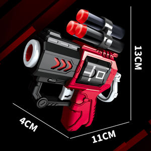 Pistola de Juguete de Bolas Blandas Roja y Negra, Juguete de Plástico para Juegos de Disparos para Niños - Product Image 5