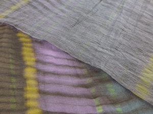 25 Năm Mùa Xuân/Mùa Hè Mới Mục Nâu Không Thường Xuyên Màu Sọc In Tel Polyester Vải Váy Sườn Xám Vải - Product Image 5