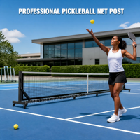 Poteaux de pickleball personnalisables GRAND Logo pour terrains de sport, poteaux carrés pour jeux, entraînement et compétition