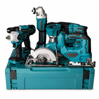Kit combiné d'outils électriques sans fil 20V MAX pour le travail du bois, 7-en-1 : Scie sauteuse, Scie circulaire, Défonceuse, Perceuse à percussion pour la menuiserie