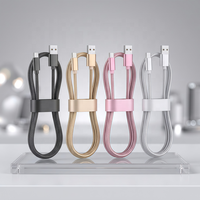 Câble de données USB A vers Type C tressé en nylon, résistant à l'usure, transfert haute vitesse pour smartphones Android
