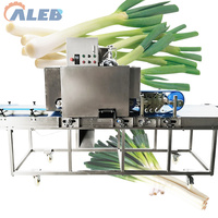 Machine industrielle à haute productivité pour couper le poireau et peler l'échalote, à faible coût de main-d'œuvre, avec fonction de retrait des racines de la ciboulette