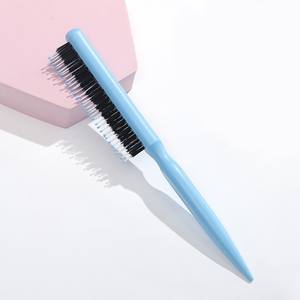 Nouvelle brosse à cheveux minimaliste à pointe effilée, poils en nylon, trois rangées, pour salon de <span class=keywords><strong>coiffure</strong></span> et <span class=keywords><strong>coiffure</strong></span> - Product Image 2
