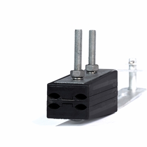 Pince de suspension en acier réglable Support de câble ABC Pince de tension isolée Insert en caoutchouc pour le matériel de ligne de poteau électrique - Product Image 4