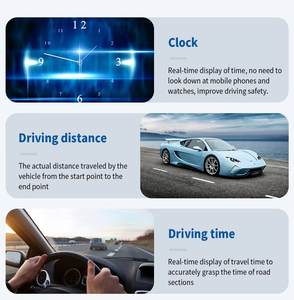 G3 Car Hud Head up Display Gps Velocímetro a bordo Computadora Reloj digital inteligente Indicador de alarma Accesorios para automóviles Cartronics - Product Image 6