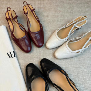 Sandalias <span class=keywords><strong>de</strong></span> tacón alto para mujer Compras en línea <span class=keywords><strong>de</strong></span> cuero genuino a la moda - Product Image 6