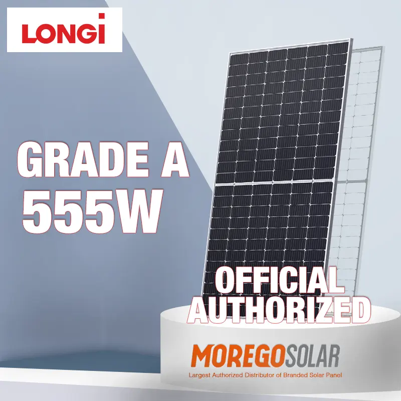 Longi 태양 전지 패널 545W 550W 555W 560W HI-MO5 182mm 모노 PERC 태양 전지 패널 좋은 비용으로 PV 플랜트