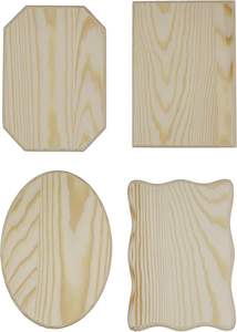 Незаконченная деревянная табличка из натуральной сосны для наградных вывесок в художественном стиле с деревянной основой с гравировкой на резиновой древесине - Product Image 2