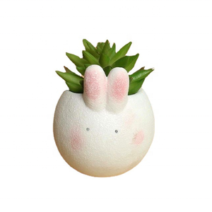 Pots en céramique peints <span class=keywords><strong>à</strong></span> <span class=keywords><strong>la</strong></span> main créatifs personnalisés et écologiques Petits pots de fleurs pour le festival de Pâques Couvre <span class=keywords><strong>la</strong></span> maison et le jardin Pot de plantes en porcelaine - Product Image 3