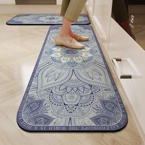 Tapete de Cocina Cuadrado Especial de 2.5mm de Grosor, Estilo Pastoral, Se Puede Fregar, Absorbente de Aceite, Antideslizante - Product Image 2