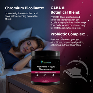 Cápsulas para el Control de Peso Nocturno, Fórmula Herbal Adelgazante con GABA, Mejora el Metabolismo, Fabricante de Suplementos - Product Image 5
