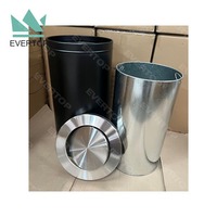DB-35G 60L 16 Gal Poubelle en acier inoxydable Grande poubelle commerciale Couvercle tournant debout Poubelle Poubelle Grande poubelle