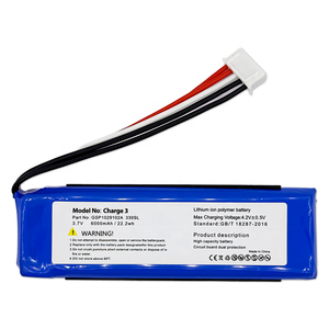 Batterie <span class=keywords><strong>3</strong></span>.7V 6000mah GSP1029102A pour haut-parleur <span class=keywords><strong>JBL</strong></span> <span class=keywords><strong>Charge</strong></span> <span class=keywords><strong>3</strong></span> Rechargeable Charge3 Batterie au lithium - Product Image 2