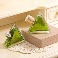 Botol Parfum Kaca Bentuk Khusus Grosir 50ml, Botol Semprot Kosong Laris Manis dengan Tutup Unik