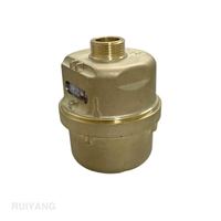 Meter Air Volumetrik Prabayar Kuningan Industri Akurat 15mm IP68 DN15 Bersertifikasi ISO4064 Tersedia OEM