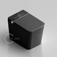 Toilette intelligente de haute qualité, noire et blanche, à poser au sol, avec stérilisation, séchage à l'air chaud, toilette intelligente pour salle de bain