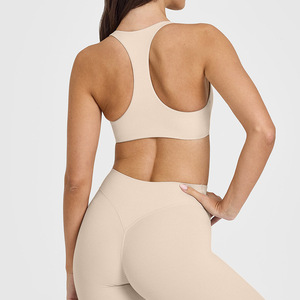 Sujetador deportivo de yoga de alto impacto con sensación de segunda piel, espalda en forma de I, transpirable, ropa deportiva para exteriores, logotipo personalizado para mujer - Product Image 3