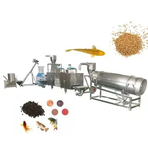 CE Industrial Soybean Extruder small floating fish feed production line pet feed extruder production line