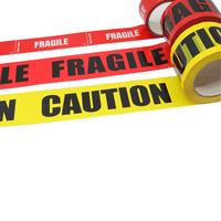 Ruban adhésif d'emballage en rouleau jumbo transparent, fragile, imprimé avec logo personnalisé, résistant à l'eau, à base de colle thermofusible en caoutchouc BOPP, de fournisseurs de marque
