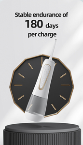 <span class=keywords><strong>Irrigador</strong></span> dental oral LCD recargable y eléctrico combo de flosser y cepillo de dientes de agua <span class=keywords><strong>denta</strong></span> - Product Image 2
