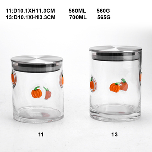 Thiết kế mới lưu trữ <span class=keywords><strong>container</strong></span> lọ thủy tinh và nắp kim loại - Product Image 2