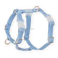 Arnés de Plástico Ajustable Personalizado al por Mayor para Mascotas con Logotipo OEM, Arnés para Perros de Alta Calidad con Revestimiento de PVC Suave, Collar y Correa Antitirones