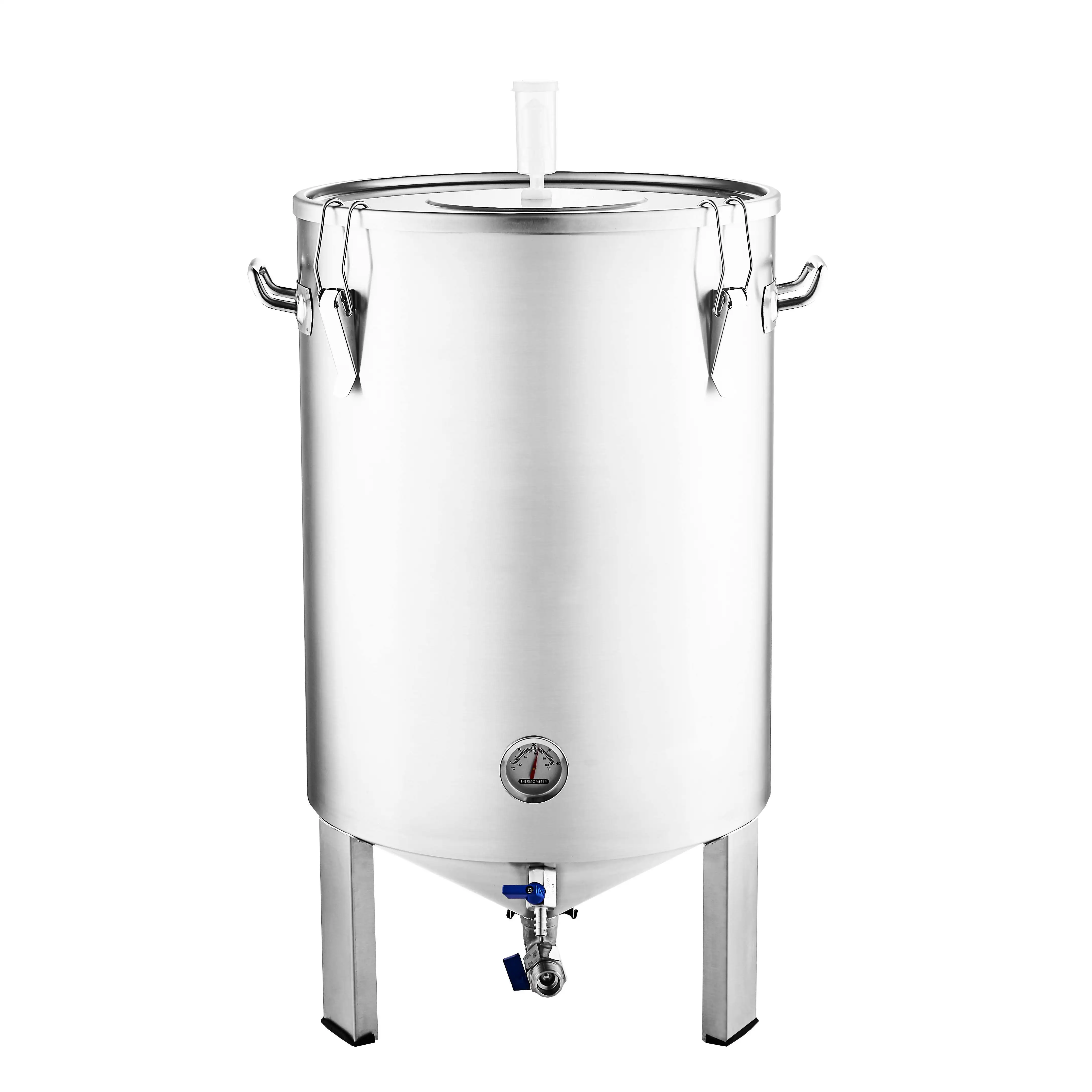 55L/70L Cerveja Fazendo Máquina Processo de Soldagem Cerveja Cônica Fermentação Barril Alta Qualidade e Eficiente 30 Kg Prata Personalizada