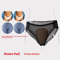 Culotte de cameltoe respirante sexy pour femmes avec insert entretoise et coussinet de gousset intérieur adhésif accessoires de sous-vêtements sans couture