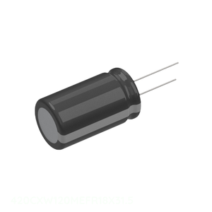Original 120 uF CAP ALUM 120UF 20% 420V RADIAL Through Hole 420CXW120MEFR18X31.5 Capacitor - Product Image 1