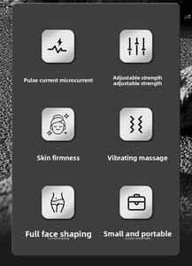 Masseur facial vibrant en forme de V pour usage domestique, massage 4D, raffermissant et liftant la peau, rouleau de massage facial - Product Image 6