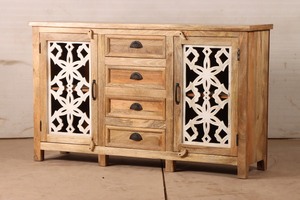 Contemporary Wooden <b>Sideboard</b> Cabinet with Multi <b>Storage</b> Compartments Buffet Cabinet for Home Dining Room Living Room Kitchen - Product Image 3