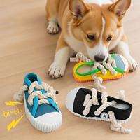 Jouets sonores pour animaux de compagnie, simulation de dessin animé, très demandés, pour le nettoyage des dents des chiens, en tissu, pour l'intérieur et l'extérieur