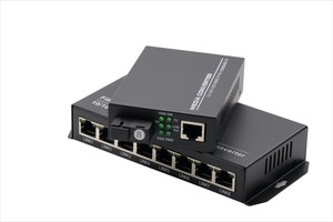 Convertidor de Medios de <span class=keywords><strong>Fibra</strong></span> Óptica Gigabit de 8 Puertos y 1000 Mbps, RJ45, 3 KM, 20 KM, Transceptores de <span class=keywords><strong>Fibra</strong></span> Óptica, 8*RJ45, 1 <span class=keywords><strong>Fibra</strong></span> - Product Image 4