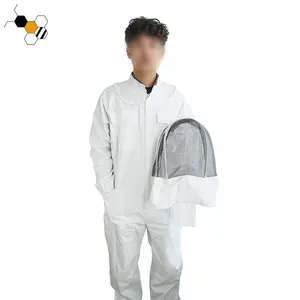 Ventilate Beekeeper Clothing Cotton & Polyester Bee Suit with Hood Protective & Breathable Design