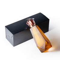 Flacon de parfum de luxe en verre ambré de créateur 30ml 50ml 100ml – Flacon de parfum fantaisie pour homme avec pulvérisateur à pompe et bouchon hermétique