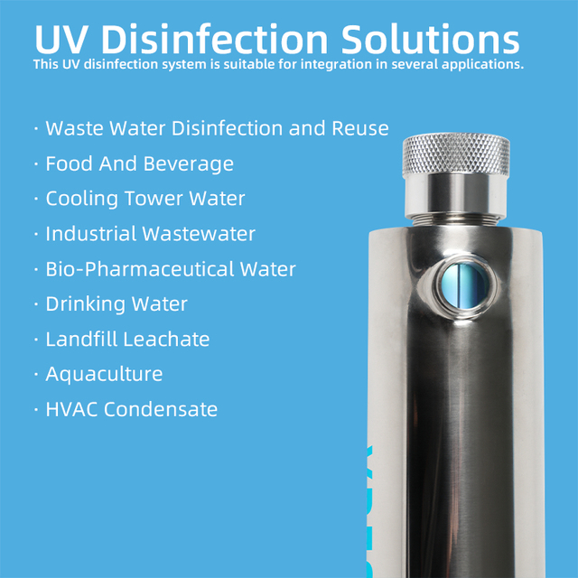 Chemical-Free Household Drinking Water Purifier 16W 2GPM UV-C Sterilizer 99.99% Bacteria Removal