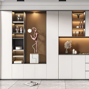 Armoire à ustensiles de salon de haute qualité avec rangement à vin, conception gratuite, vente directe du fabricant - Product Image 1