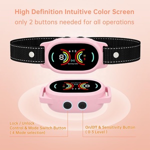 개를 위한 방수 충전식 간섭 방지 수피 제어 고리 주문 색깔 플라스틱 물자 개 짖는 고리 - Product Image 5