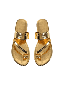 Sandales de plage d'été européennes pour femmes, style œil de paon, à enfiler, tendance mode, chaussures à plateforme, semelle en caoutchouc, chaussons de luxe - Product Image 1