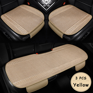Wholesale Summer Car Seat Cushions Universal Three-Piece Set Breathable <b>Cooling</b> <b>Pad</b> No Backrest Ice Silk - Product Image 4