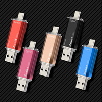 Clé USB personnalisée avec logo, TYPE-C OTG USB3.0 2 en 1, clé USB haute vitesse, mémoire stick 8GB 16GB 32GB 64GB 128GB 256GB