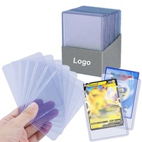 Protège-cartes rigides en plastique transparent sur mesure pour cartes de jeu TCG, Yu-Gi-Oh!, et cartes de sport 35PT