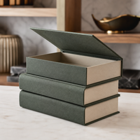 Scatola Premium a Forma di Libro con Chiusura Magnetica, Cartone Laminato Riciclabile Spesso 4mm per Confezioni Regalo di Abbigliamento e Cosmetici