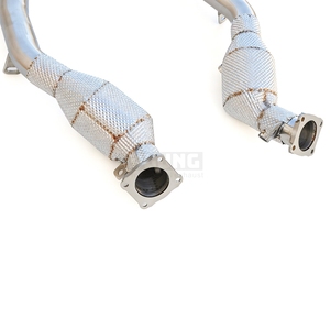 ท่อไอเสียสแตนเลสแบบ High Flow Thermal Insulation Downspout สำหรับ Porsche Panamera 970 3.6L ปี 2009-2013 สำหรับการปรับแต่งรถแข่ง - Product Image 6
