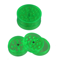 Broyeur à tabac portable 3 couches 60mm en plastique pour fumer Broyeur en plastique à vapeur d'herbes en gros