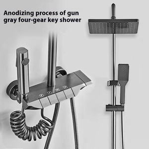 Серая квадратная Алюминиевая душевая кабина для квартиры и больниц - Product Image 2