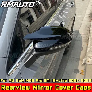 Kit carrosserie pour Golf MK8 Pro GTI R-Line, coques de rétroviseurs latéraux noir brillant pour VW Golf MK8 Pro GTI R-Line 2021-2023, accessoires de voiture - Product Image 2