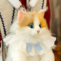 Sac à dos en peluche de chat calico unique et élégant DUPAN, cadeau parfait, jouet animal, poupée, série Flame