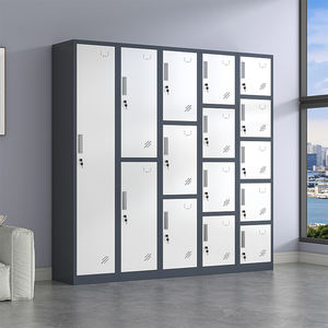 Long un niveau fer travail vestiaire chaussure tissu stockage clé serrure miroir armoire métal armoire acier Almirah simple porte casier - Product Image 2